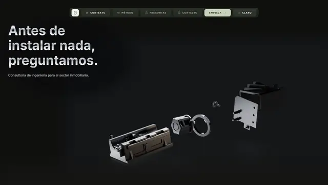 Mirror Solutions, a Spanish language site for an AI agency.